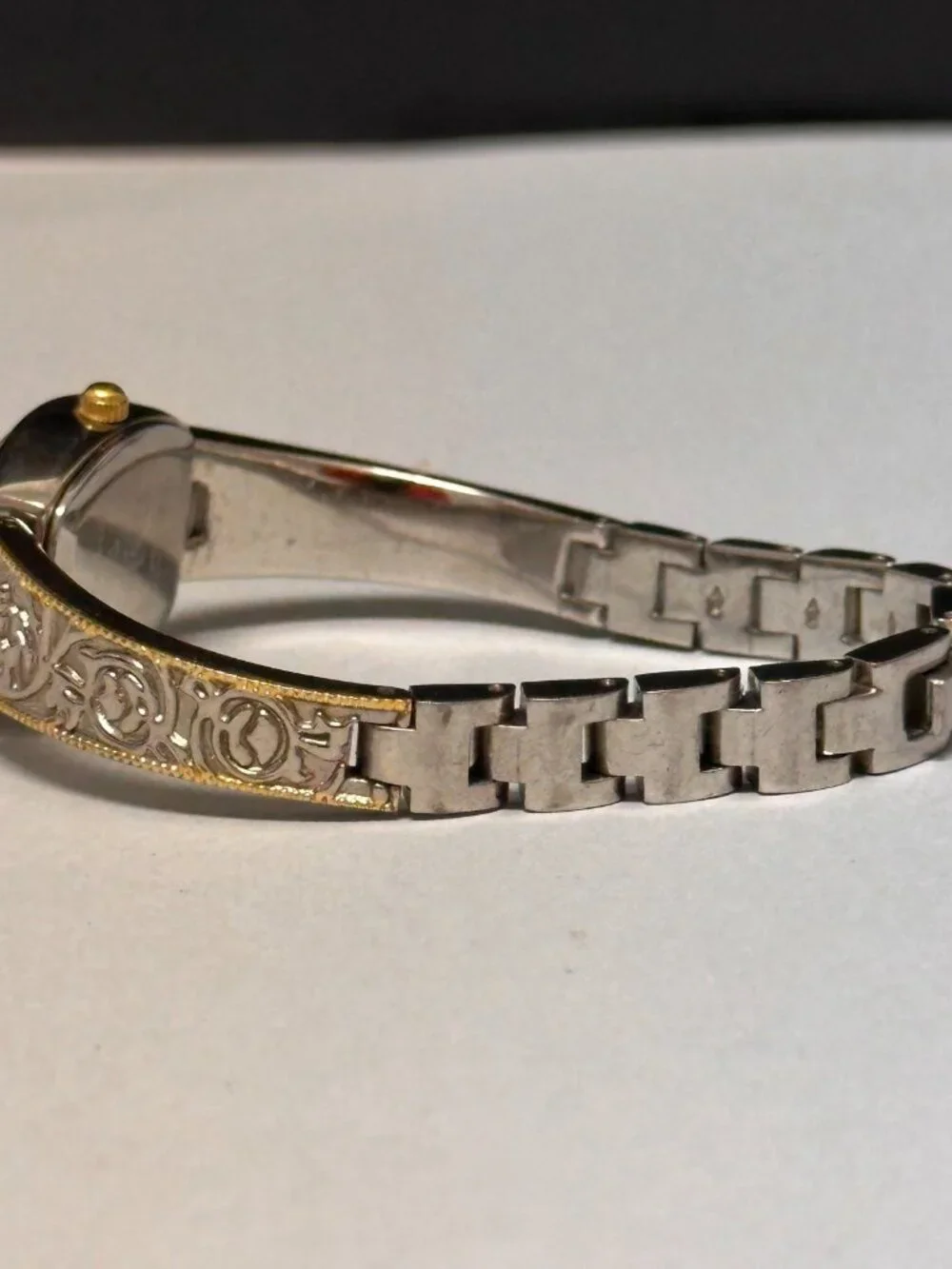 3/$30 Relic Watch Women Silver Gold Two Tone Floral Embossing New Battery 6